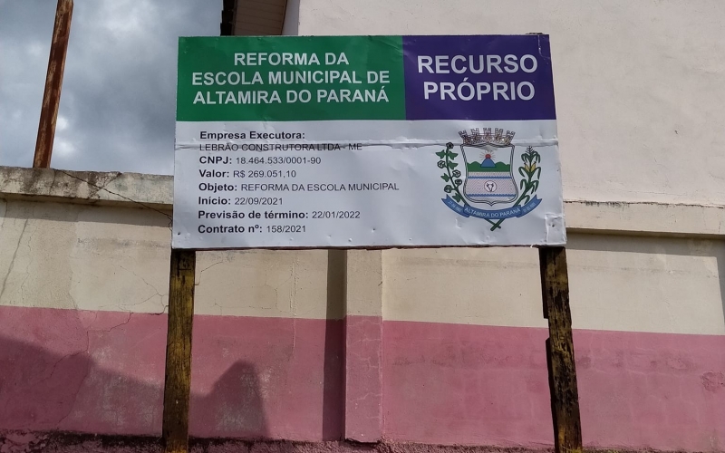 PREFEITO BRANCO esteve ACOMPANHANDO as OBRAS DE REFORMA da ESCOLA MUNICIPAL DR. AUGUSTINHO KAULING