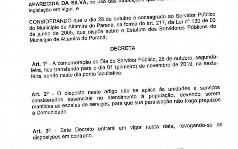 Prefeitura não terá atendimento nesta sexta - feira