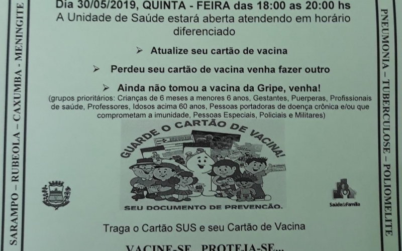 Unidade de Saúde terá atendimento especial nesta quinta-feira