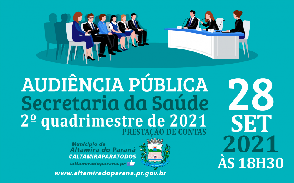 EDITAL DE CONVOCAÇÃO DE AUDIÊNCIA PÚBLICA PRESTAÇÃO DE CONTAS DA SAÚDE 2º QUADRIMESTRE DE 2021