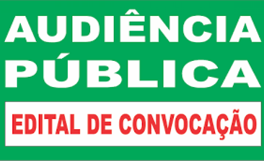  EDITAL DE CONVOCAÇÃO DE AUDIÊNCIA PÚBLICA  PRESTAÇÃO DE CONTAS 1º QUADRIMESTRE DE 2019