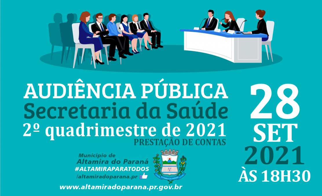 EDITAL DE CONVOCAÇÃO DE AUDIÊNCIA PÚBLICA PRESTAÇÃO DE CONTAS DA SAÚDE 2º QUADRIMESTRE D...