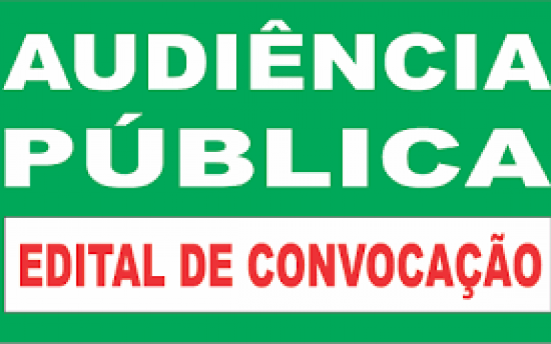   EDITAL DE CONVOCAÇÃO DE AUDIÊNCIA PÚBLICA PRESTAÇÃO DE CONTAS DA SAÚDE -  1º QUADRIMESTRE DE 2019